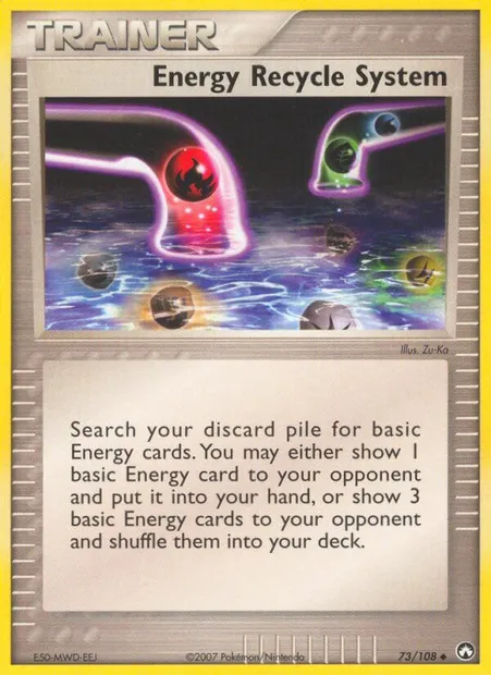 Energy Recycle System, Pokémon card PK 73 — Power Keepers set