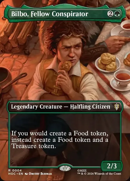 Bilbo, Fellow Conspirator, Magic card HOC 4 — The Hobbit Eternal set