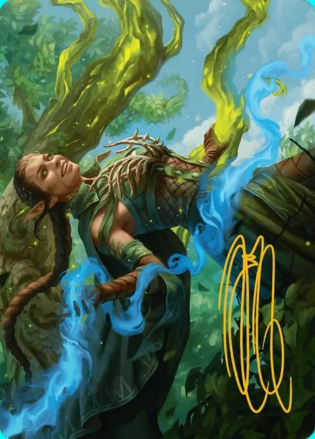 Nissa, Worldsoul Speaker // Nissa, Worldsoul Speaker, carte Magic ADFT 31 — extension Aetherdrift Art Series