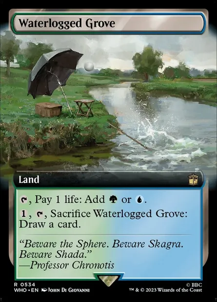 Waterlogged Grove, Magic card WHO 534 — Doctor Who set