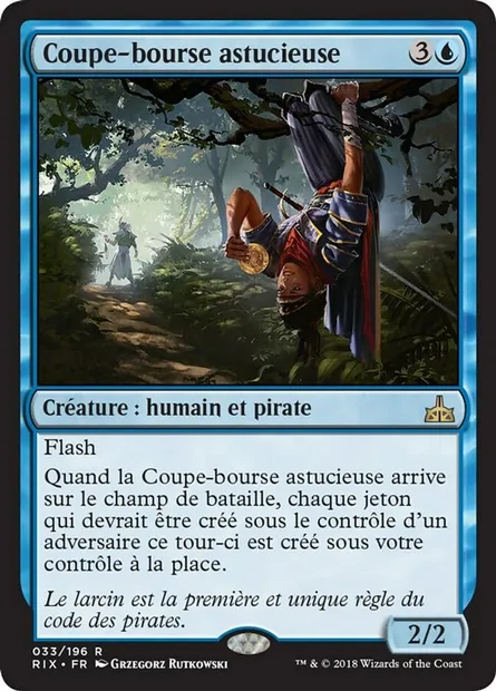 Coupe-bourse astucieuse, carte Magic RIX 33 — extension Les combattants d'Ixalan