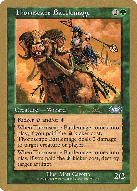 Thornscape Battlemage, Magic card WC01 jt94 — World Championship Decks 2001 set