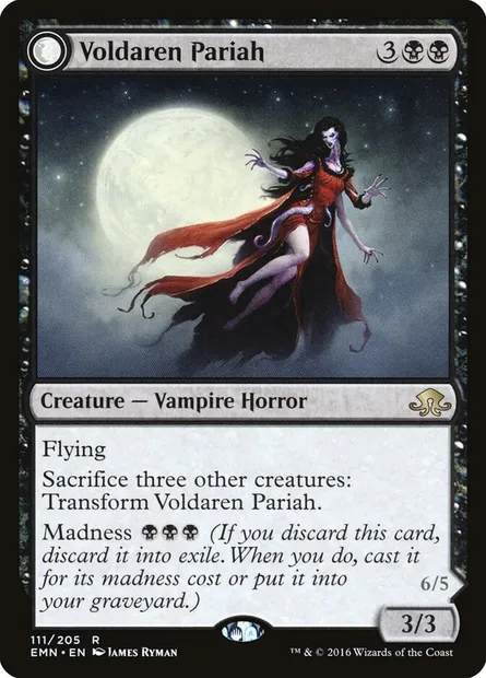 Voldaren Pariah // Abolisher of Bloodlines, Magic card EMN 111 — Eldritch Moon set