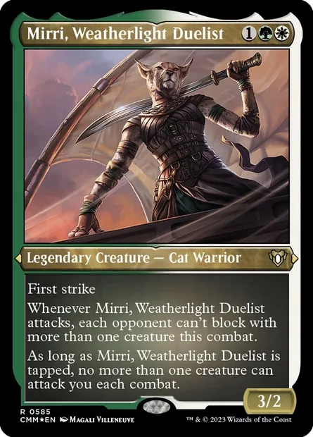 Mirri, Weatherlight Duelist, Magic card CMM 585 — Commander Masters set