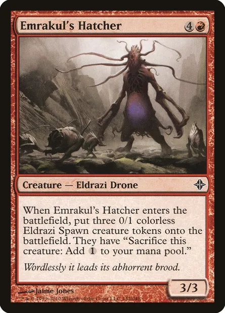 Emrakul's Hatcher, Magic card ROE 142 — Rise of the Eldrazi set