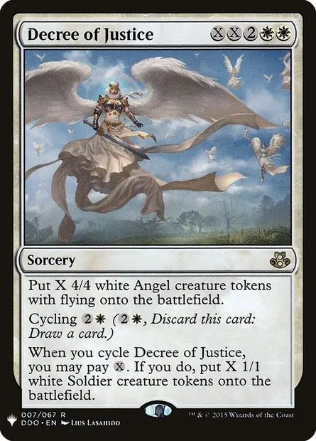 Décret de justice, carte Magic PLST DDO-7 — extension The List