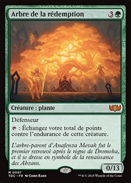Arbre de la rédemption, carte Magic TDC 97 — extension Tarkir: Dragonstorm Commander