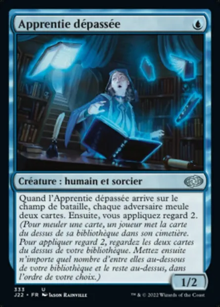 Apprentie dépassée, carte Magic J22 333 — extension Jumpstart 2022