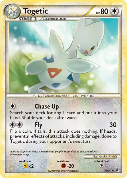 Togetic, Pokémon card UD 39 — Undaunted set