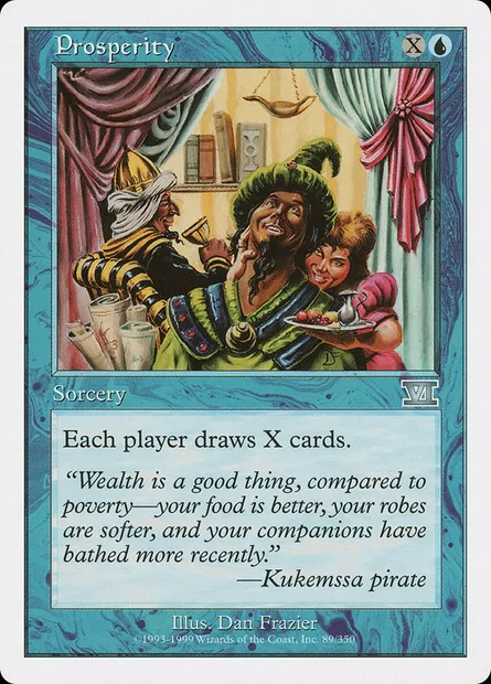 Prosperity, Magic card 6ED 89 — Classic Sixth Edition set