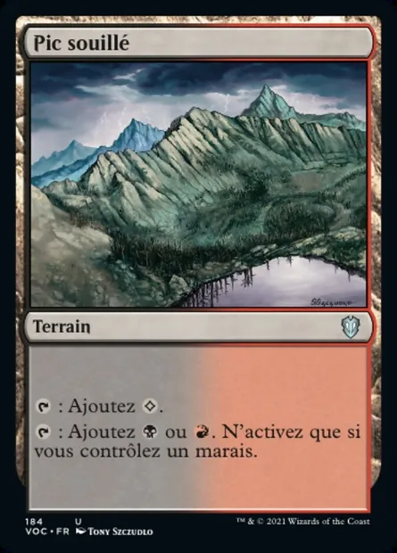 Pic souillé, carte Magic VOC 184 — extension Crimson Vow Commander