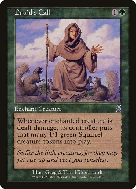 Druid's Call, Magic card ODY 239 — Odyssey set