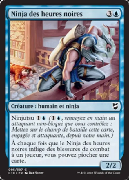 Ninja des heures noires, carte Magic C18 95 — extension Commander 2018