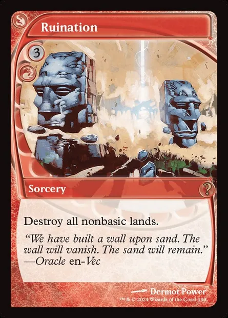 Ruine, carte Magic MB2 199 — extension Mystery Booster 2