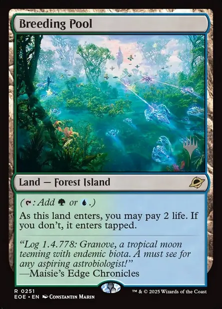 Breeding Pool, Magic card PEOE 251p — Edge of Eternities Promos set