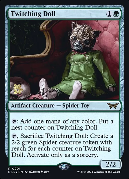 Twitching Doll, Magic card PDSK 201s — Duskmourn: House of Horror Promos set
