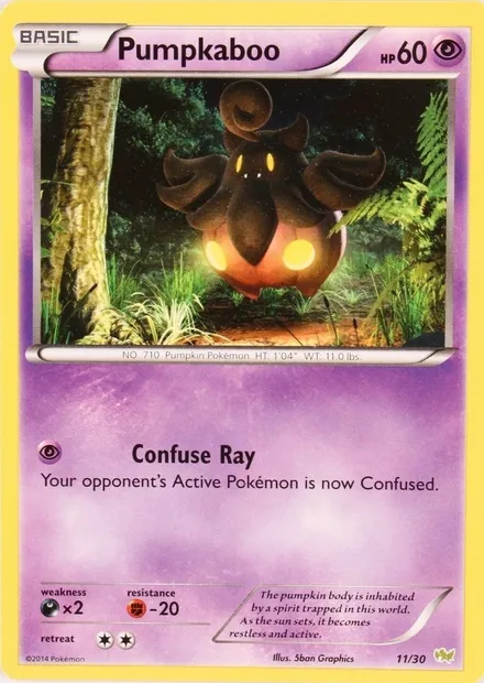 Pumpkaboo, Pokémon card TK6N 011 — XY Trainer Kit: Noivern set