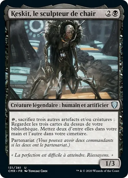 Keskit, le sculpteur de chair, carte Magic CMR 131 — extension Commander Legends