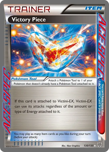 Victory Piece, Pokémon card PLS 130 — Plasma Storm set