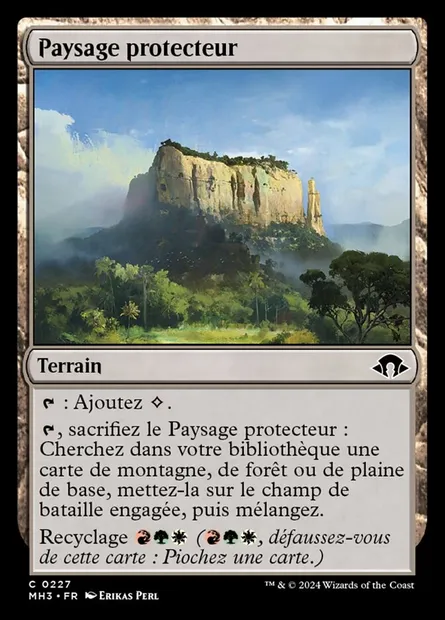 Paysage protecteur, carte Magic MH3 227 — extension Modern Horizons 3