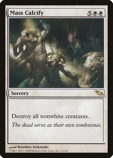 Mass Calcify, Magic card SHM 12 — Shadowmoor set