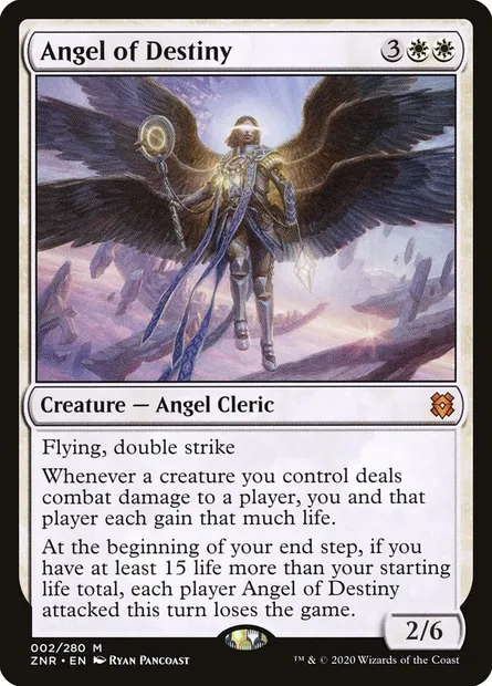 Angel of Destiny, Magic card ZNR 2 — Zendikar Rising set