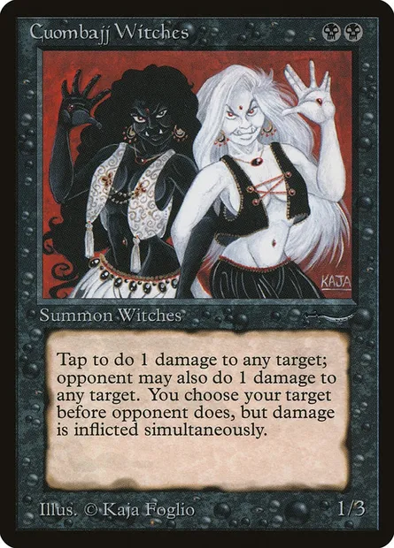 Cuombajj Witches, Magic card ARN 23 — Arabian Nights set