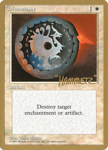 Disenchant, Magic card PTC shr22 — Pro Tour Collector Set set