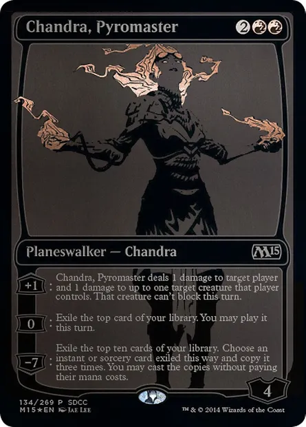 Chandra, Pyromaster, Magic card PS14 134 — San Diego Comic-Con 2014 set