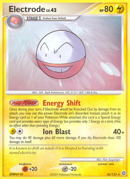 Electrode, Pokémon card SW 26 — Secret Wonders set
