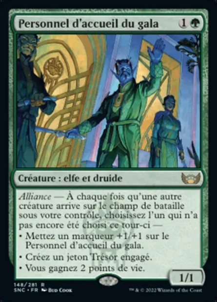 Personnel d'accueil du gala, carte Magic SNC 148 — extension Les rues de la Nouvelle-Capenna