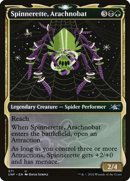 Spinnerette, Arachnobat, carte Magic UNF 271 — extension Unfinity