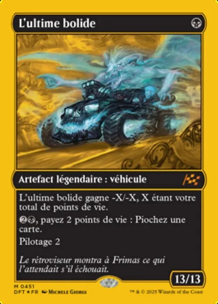 L'ultime bolide, carte Magic DFT 451 — extension Aetherdrift