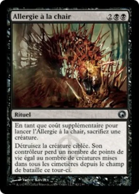 Allergie à la chair, carte Magic SOM 62 — extension Cicatrices de Mirrodin