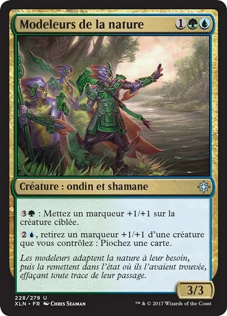 Modeleurs de la nature, carte Magic XLN 228 — extension Ixalan