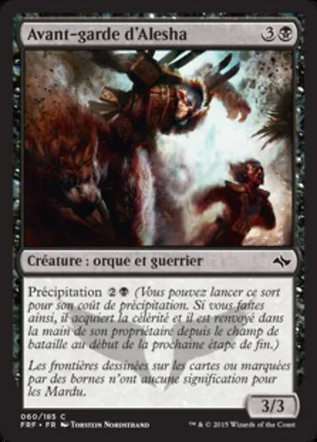 Avant-garde d'Alesha, carte Magic FRF 60 — extension Destin reforgé