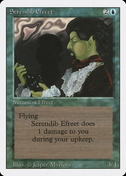Serendib Efreet, Magic card 3ED 79 — Revised Edition set