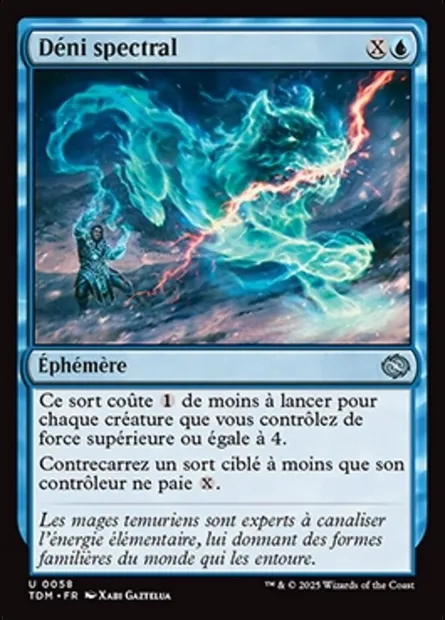 Déni spectral, carte Magic TDM 58 — extension Tarkir: Dragonstorm