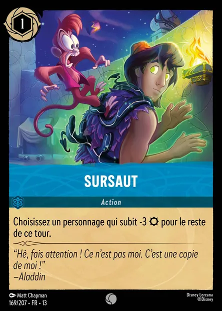 Sursaut, carte Disney Lorcana CH13-169 — extension Invasion Epineuse!