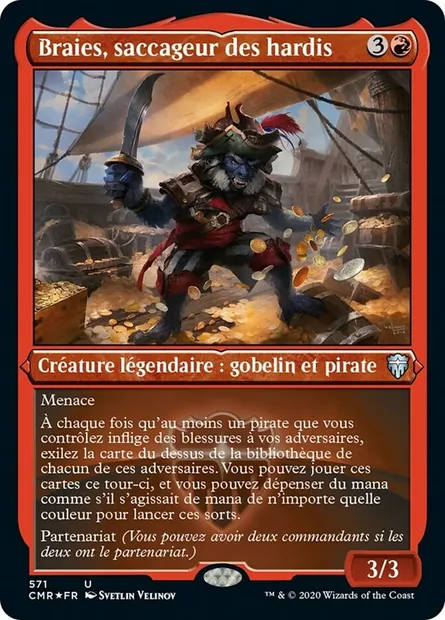 Braies, saccageur des hardis, carte Magic CMR 571 — extension Commander Legends