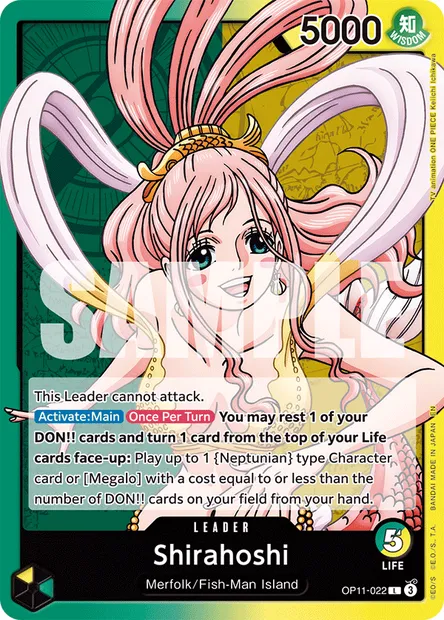 Shirahoshi, One Piece card OP11-022 — A FIST OF DIVINE SPEED set