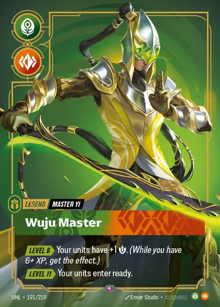 Wuju Master, carte Riftbound UNL 191 — extension Unleashed