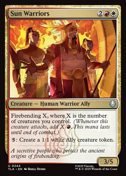 Sun Warriors, Magic card TLA 244 — Avatar: The Last Airbender set