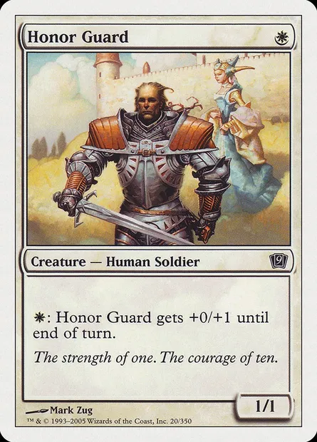 Honor Guard, Magic card 9ED 20 — Ninth Edition set
