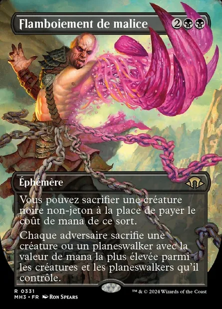 Flamboiement de malice, carte Magic MH3 331 — extension Modern Horizons 3