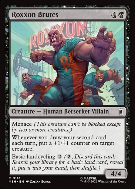 Roxxon Brutes, Magic card MSH 113 — Marvel Super Heroes set