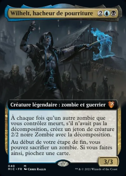 Wilhelt, hacheur de pourriture, carte Magic MIC 40 — extension Midnight Hunt Commander