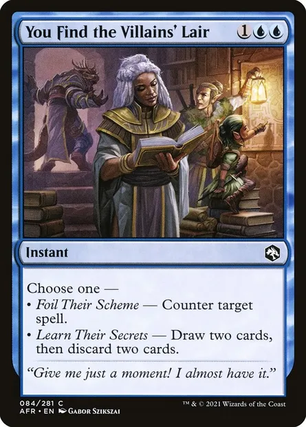 You Find the Villains' Lair, Magic card AFR 84 — Adventures in the Forgotten Realms set