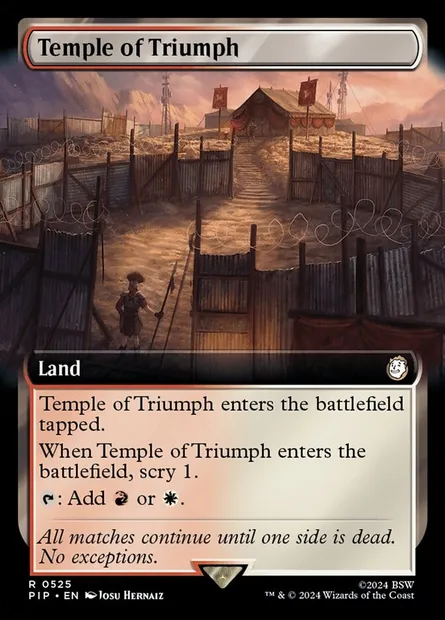 Temple of Triumph, Magic card PIP 525 — Fallout set