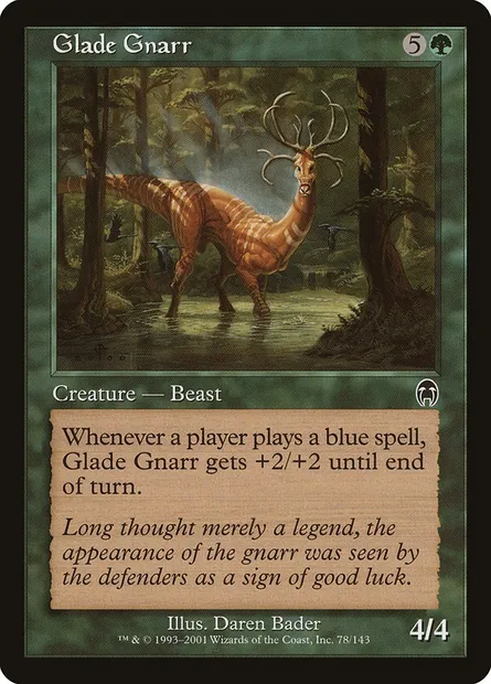 Gnarr des clairières, carte Magic APC 78 — extension Apocalypse